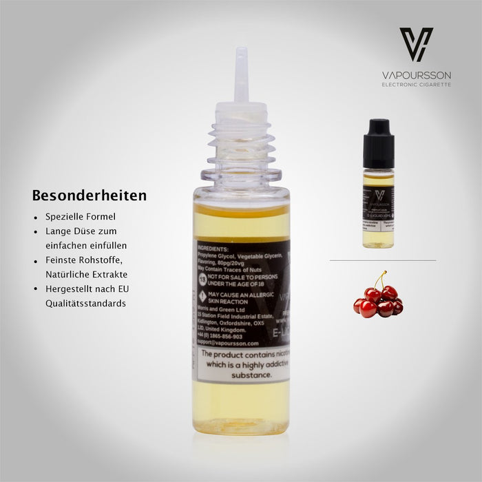 Vapoursson e-Liquid - Cherry 18mg 10ml Bottle | Cigee