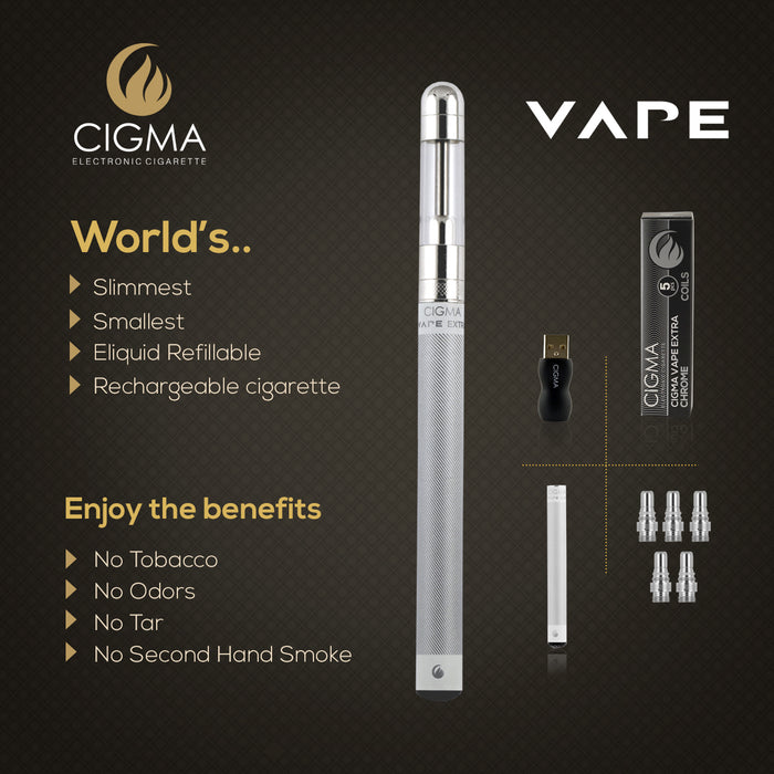 Vape Coil, Extra Battery, 5 Pack, Cigma