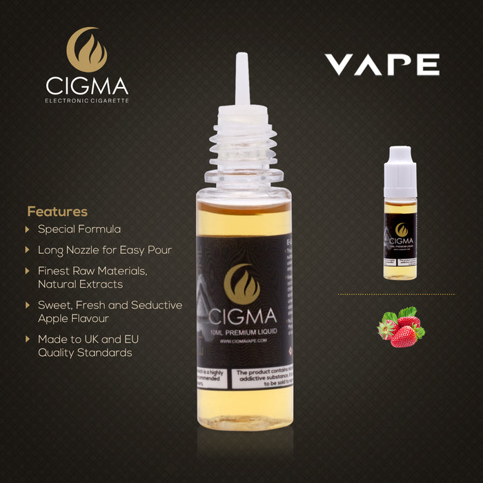 Cigma e-Liquid - Strawberry 18mg 10ml Bottle | Cigee
