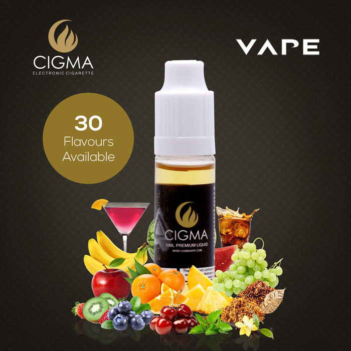 Cigma e-Liquid - Smooth Tobacco 18mg 10ml Bottle | Cigee