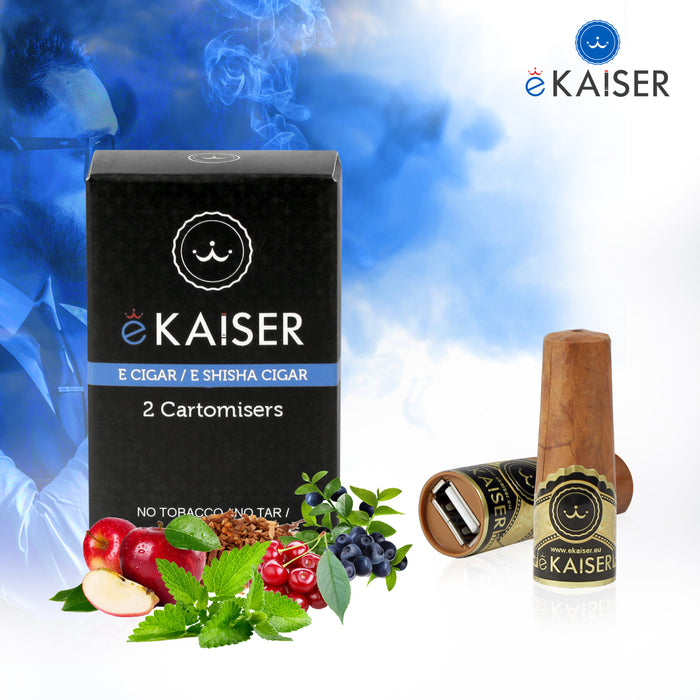 eKaiser e-Cigar Cartomizer - Cherry 0mg x 2 Pack | Cigee