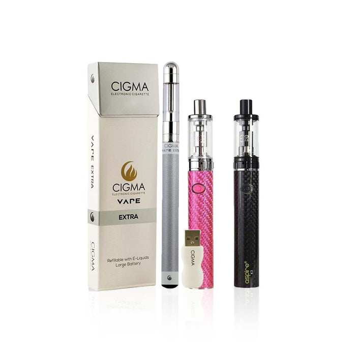 Cigma e-Cigarette Slim White + Fruition Honeydew Melon 100ml +Fruition Royal Sovereign Strawberry 100ml