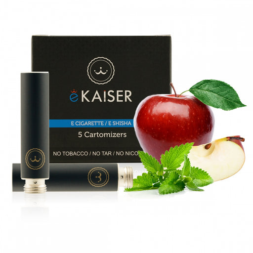 Cigarette Cartomizers,5 Pack, Apple Mint Mix,eKaiser