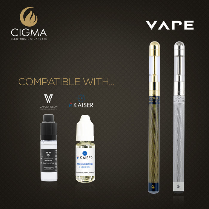 Vape Coil, Slim Battery, Gold, 5 Pack, Cigma