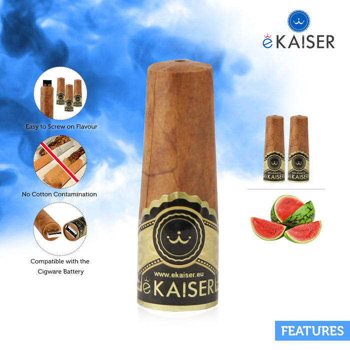 eKaiser e-Cigar Cartomizer - Watermelon 0mg x 2 Pack | Cigee