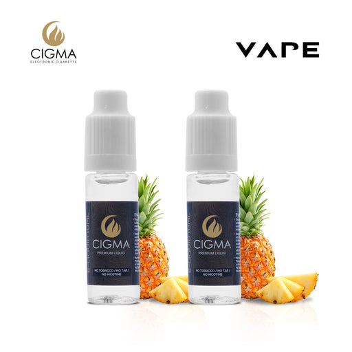 E-liquids,0mg,10ml,2 Pack,Cigma, Pineapple