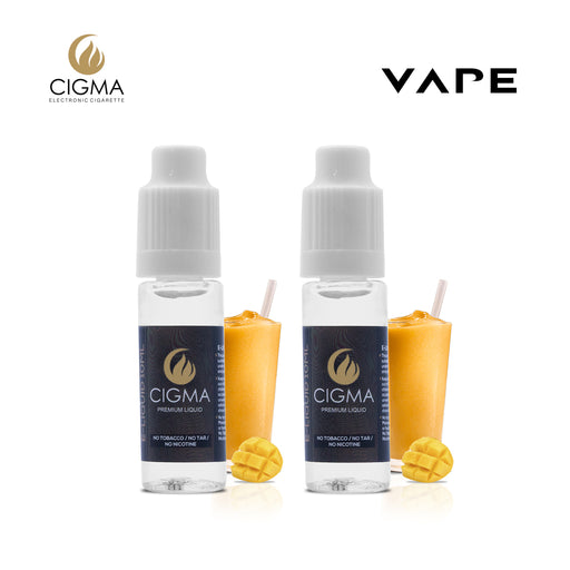 E-liquids,0mg,10ml,2 Pack,Cigma,Mango Smoothie