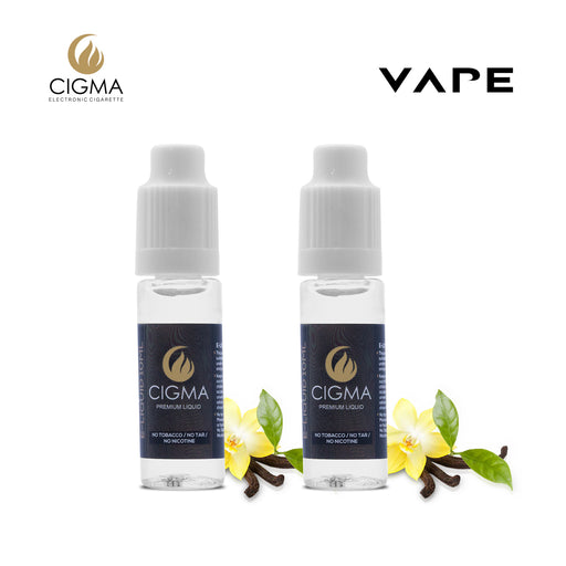 E-liquids,0mg,10ml,2 Pack,Cigma,Vanilla