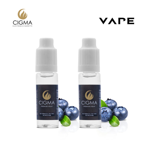 E-liquids,0mg,10ml,2 Pack,Cigma,Blueberry