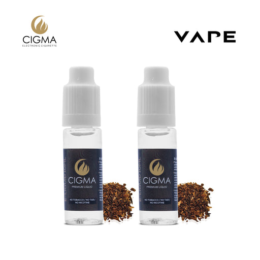 E-liquids,0mg,10ml,2 Pack,Cigma,Tobacco