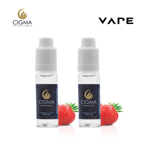 E-liquids,0mg,10ml,2 Pack,Cigma,Strawberry