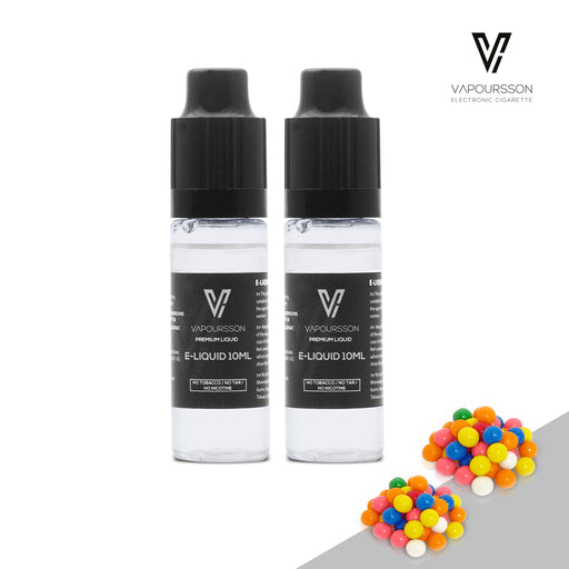 E-liquids,0mg,10ml,2 Pack,Vapoursson,Bubble Gum