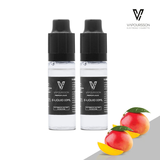 E-liquids,0mg,10ml,2 Pack,Vapoursson,Mango