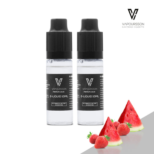 E-liquids,0mg,10ml,2 Pack,Vapoursson,Strawberry-Watermelon
