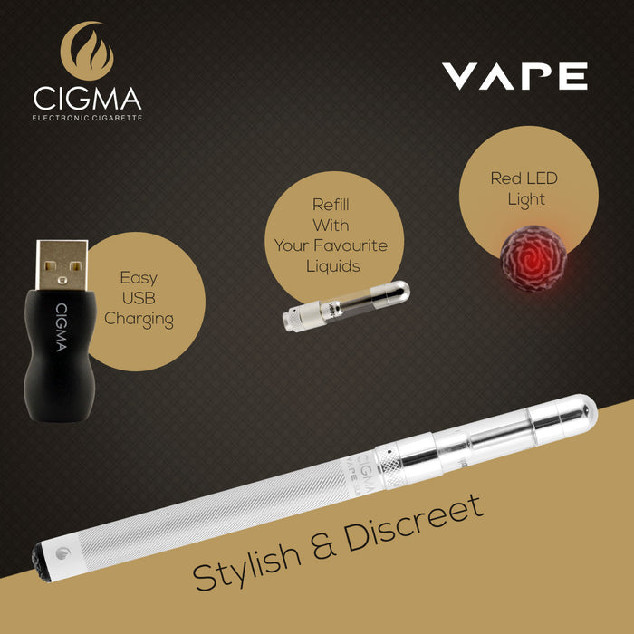 Cigma Coils for Cigma Vape e-Cigarette - Slim - Chrome | Cigee