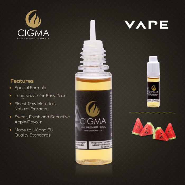 Cigma e-Liquid - Watermelon 6mg 10ml Bottle | Cigee