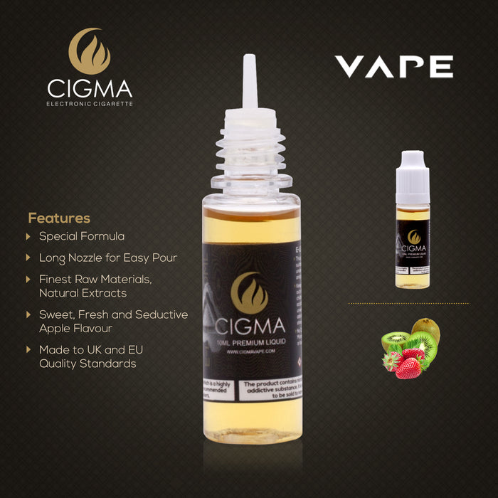 Cigma e-Liquid - Strawberry Kiwi 3mg 10ml Bottle | Cigee