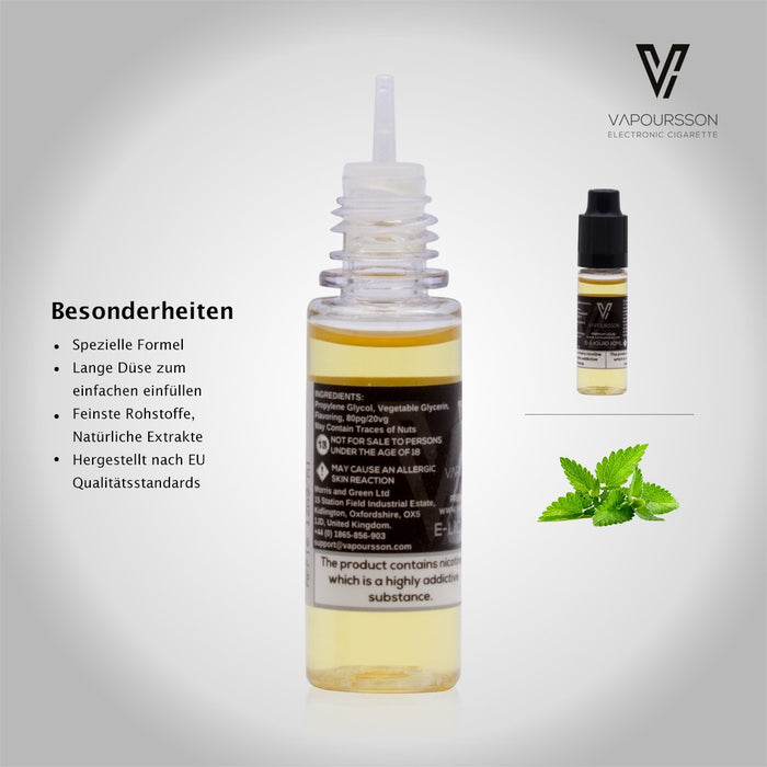 Vapoursson e-Liquid - Mint 18mg 10ml Bottle | Cigee