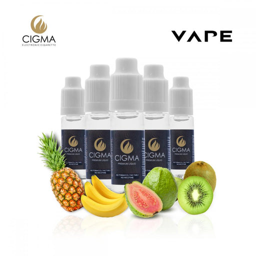 E-liquids,0mg,10ml,5 Pack,Cigma,Tropical Fantasy Mix