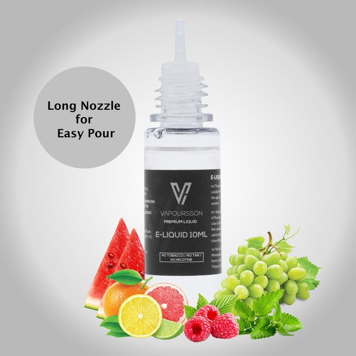 Vapoursson e-Liquid - Mixed Fruit 0mg 10ml Bottle x 25 Pack | Cigee