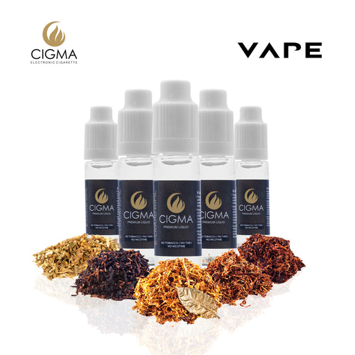 E-liquids,3mg,10ml,5 Pack,Cigma,Tobacco Mix