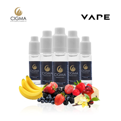 E-liquids,0mg,10ml,5 Pack,Cigma,Sweet Desire Mix