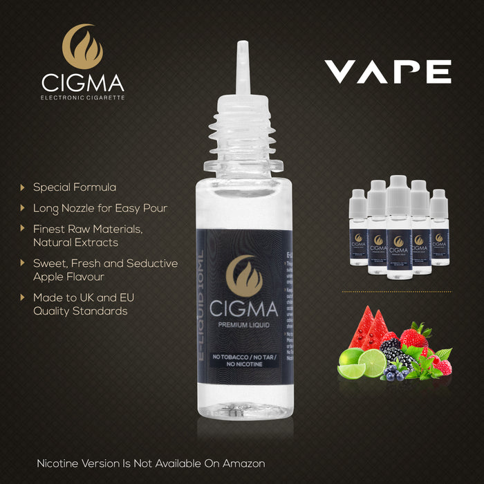 Cigma e-Liquid - Icy Fruit Blast 0mg 10ml Bottle x 5 Pack | Cigee