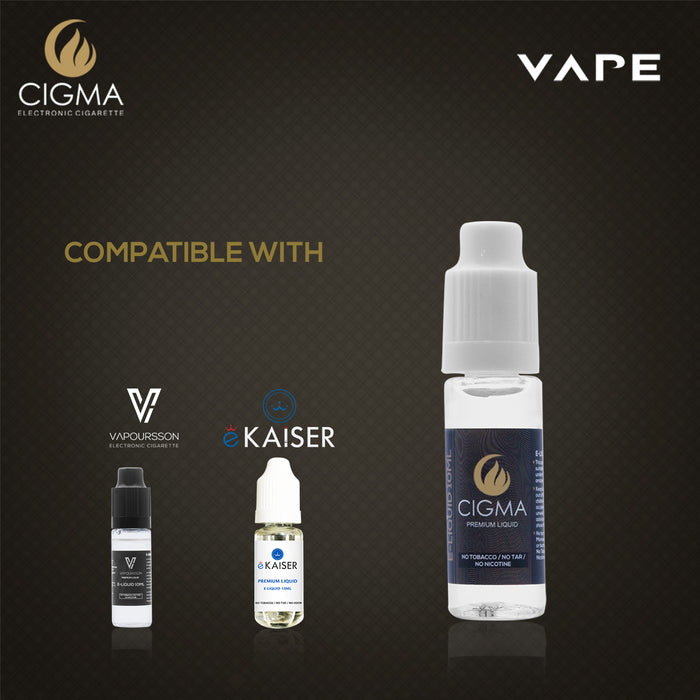Cigma e-Liquid - Icy Fruit Blast 0mg 10ml Bottle x 5 Pack | Cigee