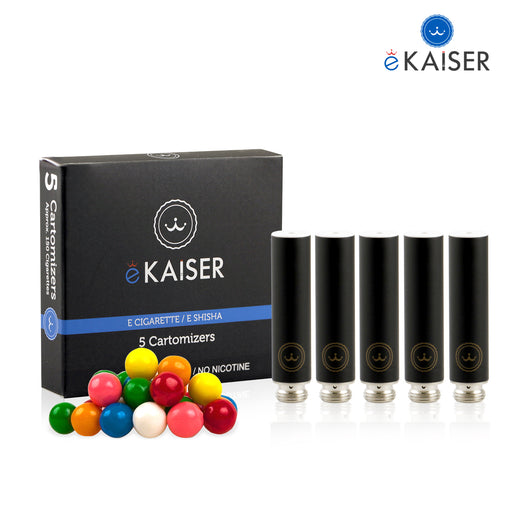 Cigarette Cartomizers,5 Pack,Bubble Gum,eKaiser