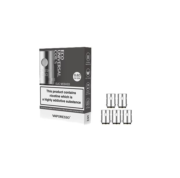 Vaporesso - EUC Mesh Coils - Coils ¢ €š ¬ ‚¬œ 0.6 ohm 5PK