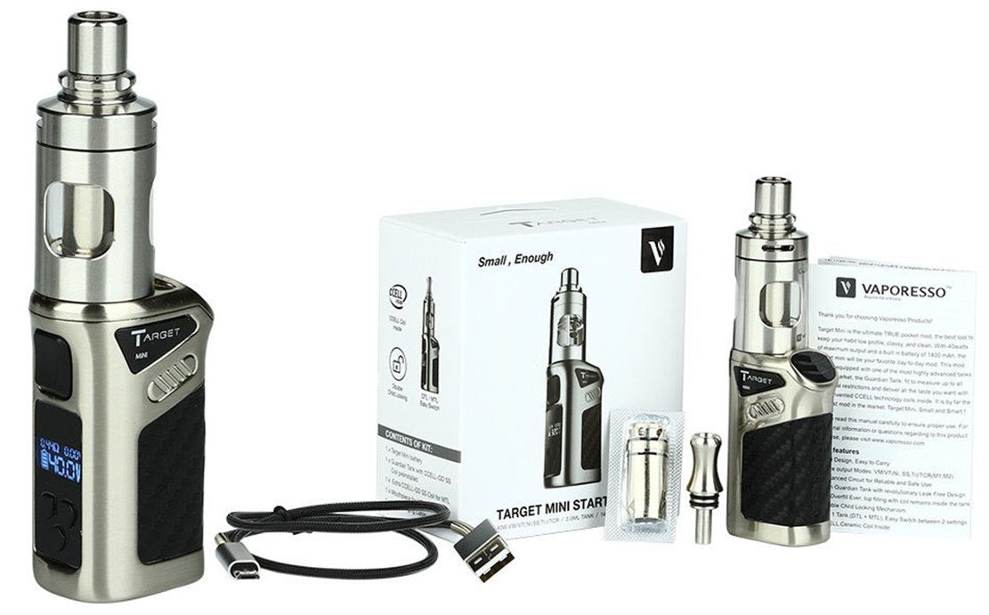 Vaporesso - Target Mini Kit - Vaping Kit - Silver
