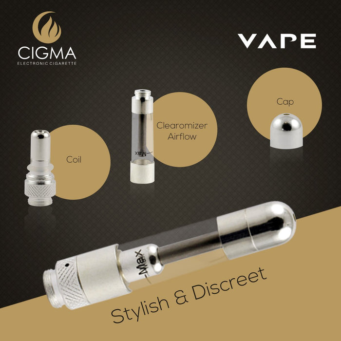 Cigma Clearomizer for Cigma Vape e-Cigarette - Extra - Chrome