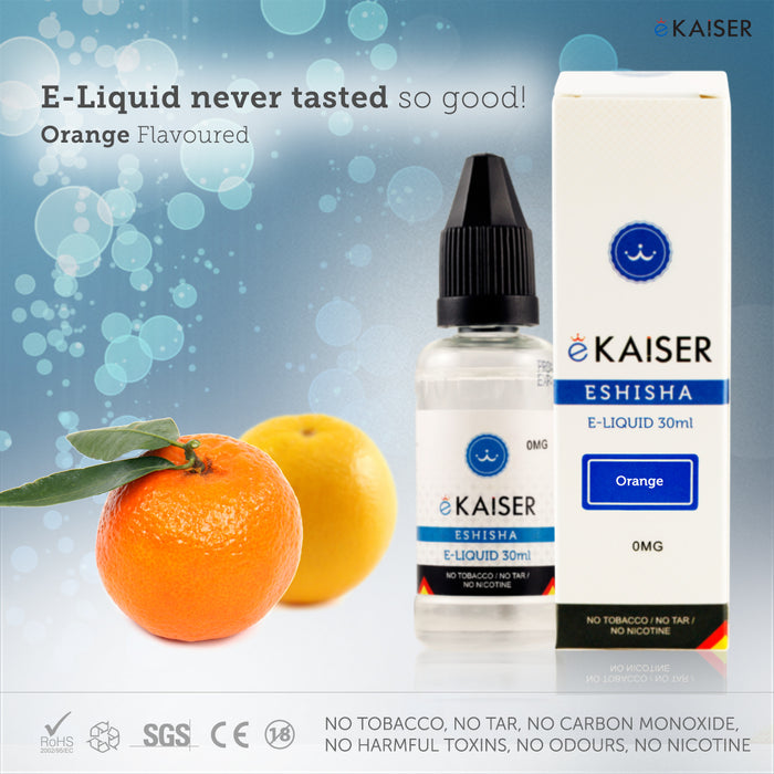 E liquid |Blue eKaiser Range | Orange 30ml | Refill For Electronic Cigarette & E Shisha - eKaiser - CIGEE