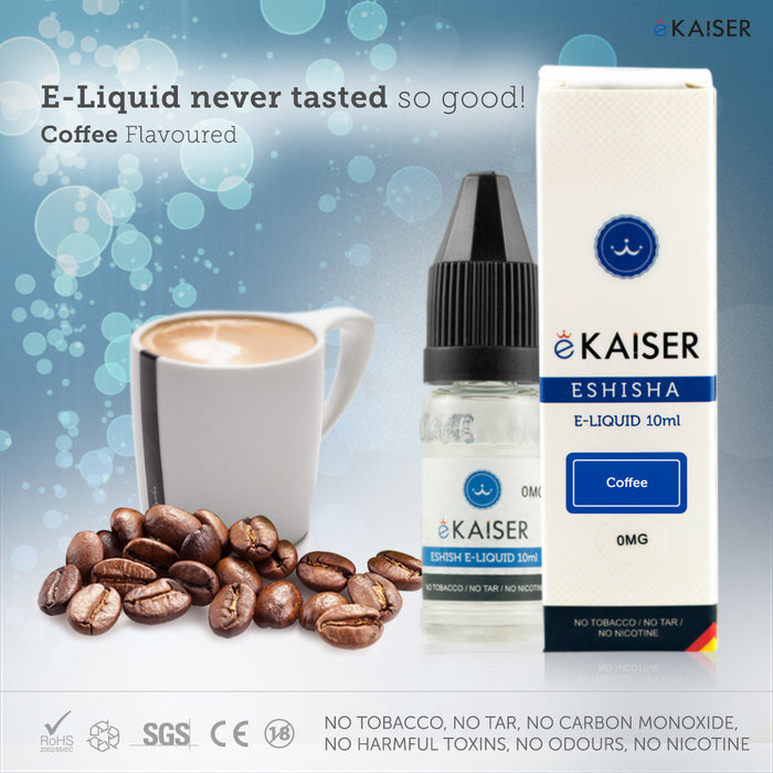 E liquid |Blue eKaiser Range | Coffee 10ml | Refill For Electronic Cigarette & E Shisha - eKaiser - CIGEE