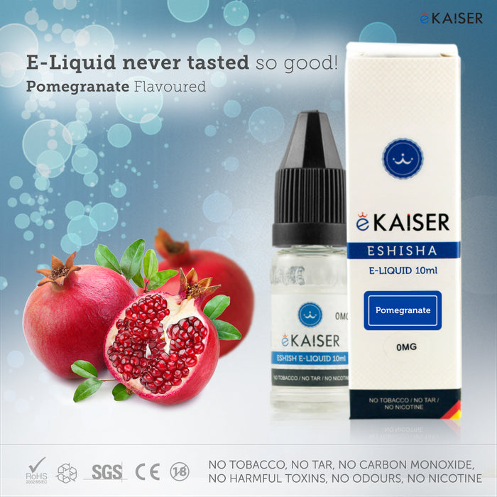 E liquid |Blue eKaiser Range | Pomegranate 10ml | Refill For Electronic Cigarette & E Shisha - eKaiser - CIGEE