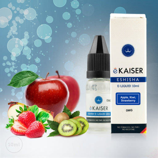 E liquid |Blue eKaiser Range | Apple Kiwi Strawberry 10ml | Refill For Electronic Cigarette & E Shisha