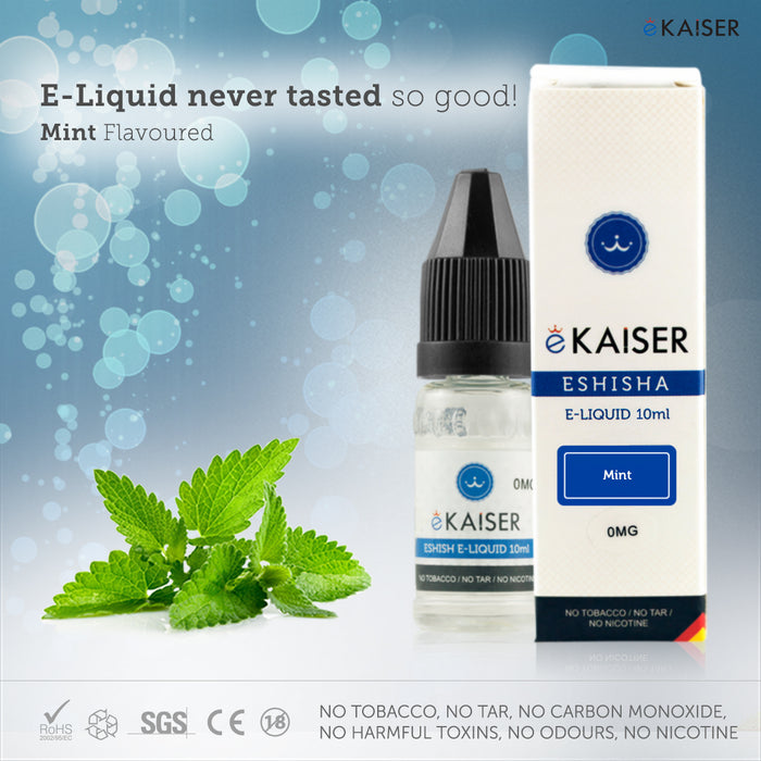 E liquid |Blue eKaiser Range | Mint 10ml | Refill For Electronic Cigarette & E Shisha - eKaiser - CIGEE