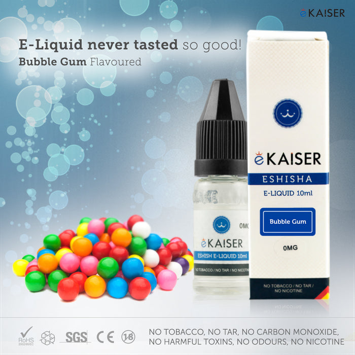 E liquid |Blue eKaiser Range | Bubble Gum 10ml | Refill For Electronic Cigarette & E Shisha - eKaiser - CIGEE