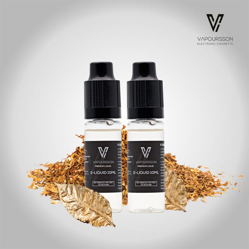 E-liquids,0mg,10ml,2 Pack,Vapoursson,Gold Tobacco