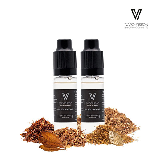 E-liquids,0mg,10ml,2 Pack,Vapoursson,Tobacco
