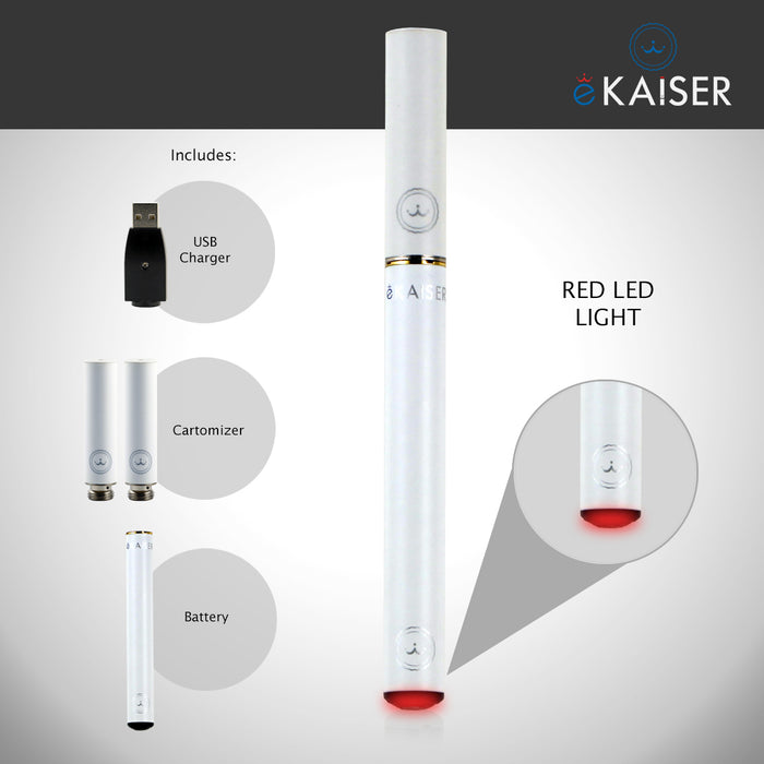 E Shisha Pen Starter Kit eKaiser Rechargeable White Battery E Liquid Eshisha