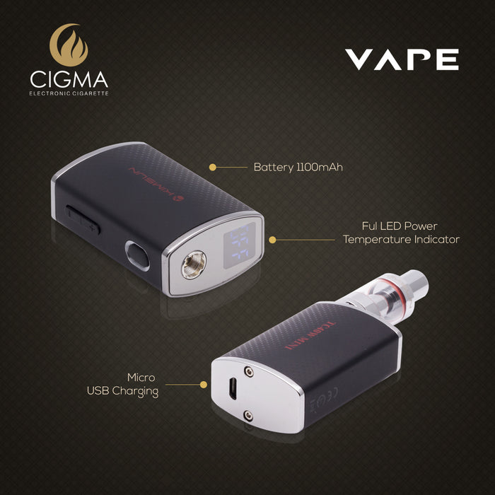 Cigma Mini Mod Box - Refillable & Rechargeable Kit | Cigee