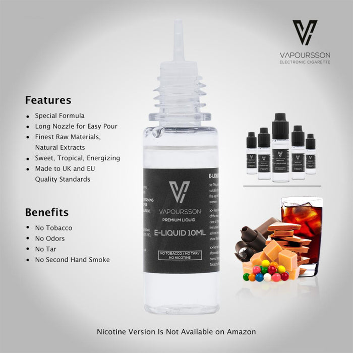 Vapoursson e-Liquid - Sweet Mix 0mg 10ml Bottle x 5 Pack | Cigee