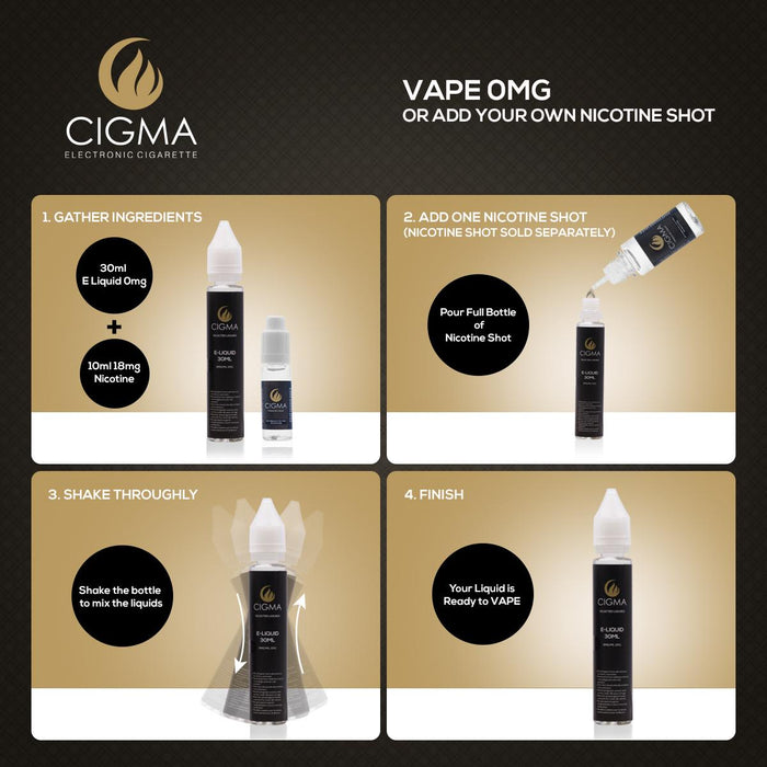 Cigma e-Liquid - Cola 0mg 30ml Shortfill | Cigee