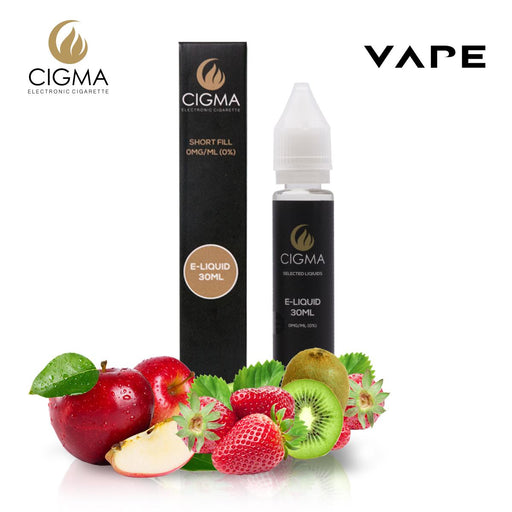 Shortfill, 30ml, 0mg, Cigma, Apple Kiwi Strawberry