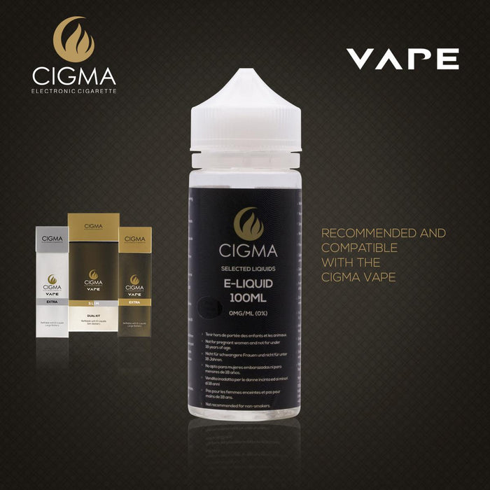 Cigma e-Liquid - Bubble Gum 0mg 100ml Shortfill | Cigee