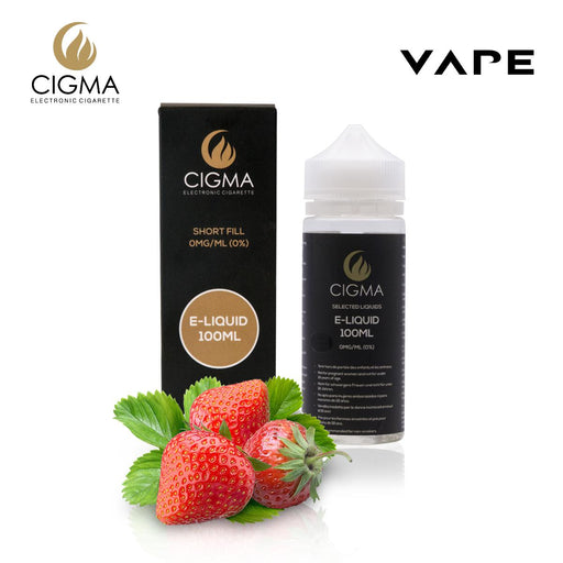 Shortfill, 100ml, 0mg, Cigma, Strawberry