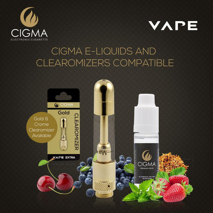 Cigma Clearomizer for Cigma Vape e-Cigarette - Extra - Gold | Cigee