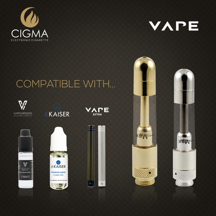 Cigma Clearomizer for Cigma Vape e-Cigarette - Extra - Gold | Cigee