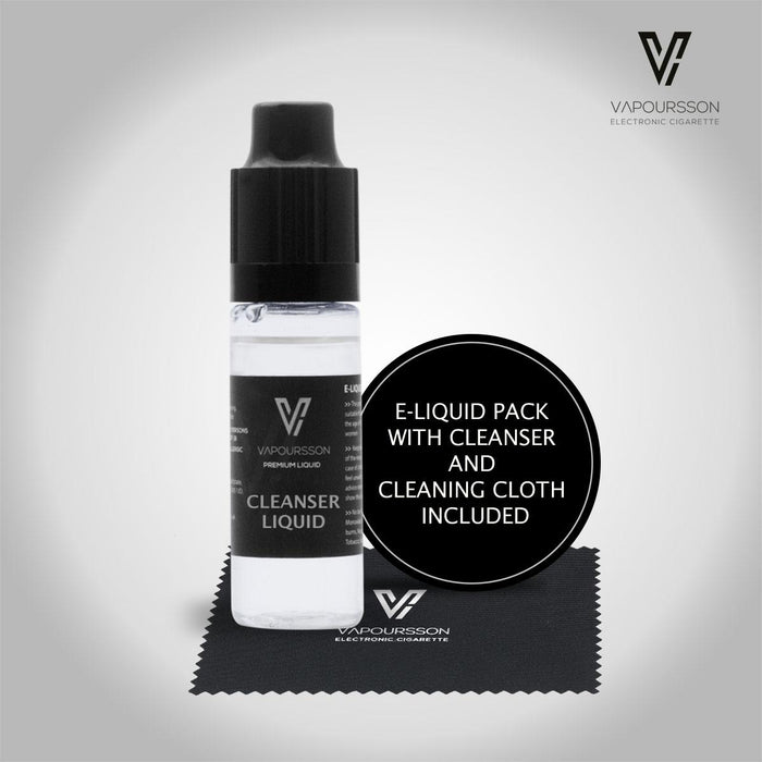 Vapoursson e-Liquid - Cleanser Pack 0mg 10ml Bottle x 6 Pack | Cigee